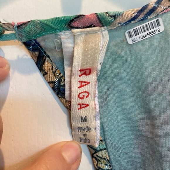 Anthropology Raga size Medium Floral Bohemian Cutout Back Floral Dress. - Picture 11 of 11